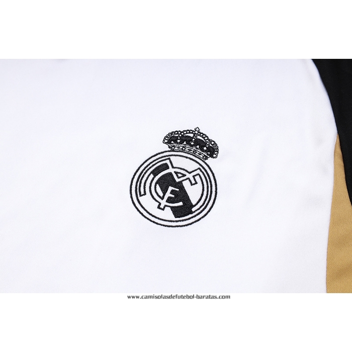 Fato de Treino Real Madrid 23/24 Manga Curta Branco - Calcas Curta